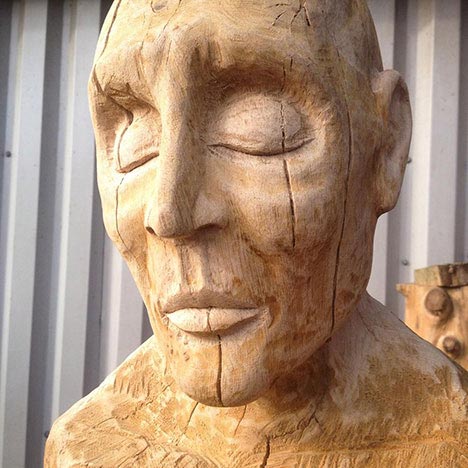 Ed Elliott sculpture, Cracked Head Study